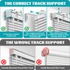 4 Pack Adjustable Curtain Rod Bracket Attachment for Outside Mounted
