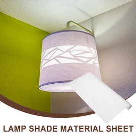 DOITOOL 2 Rolls Lampshade Material DIY lampshade making materials diy lampshade pvc sheets for DIY Table Lamp Floor Lamp Drum Lamp Shade, 47 X 20inch