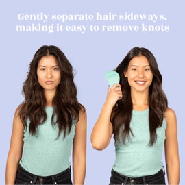 Crave Naturals Crave Naturals BIGGIE Glide Thru Detangling Brush - Detangler Hairbrush for Wet or Dry, Curly or Straight Hair - Gentle on Tangles, Ideal Hair Brush and Comb for Adults and Kids - 8.4x3.4-Inch (Mint)