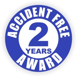 Unbranded 3pcs Accident Free 2 Years Hard Hat Decas Helmet Stickers Safety Award