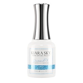 KIARA SKY DiamondFX Flash Reflective Polish | Shimmery Glitter Shiny Sparkly Gel Polish | Reflective Glitter Gel Nail Polish | Soak Off Manicure Gel Nails Disco Holographic 0.5 fl oz, Topaz