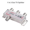 TV Antenna Splitter 3Way F-Type Aerial 5-2400MHz Power Pass Foxtel