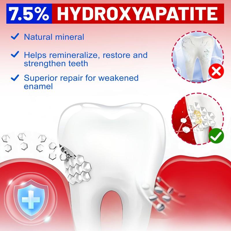 Woadee SP-6 Hydroxyapatite Toothpaste, SP-6 Probiotic Whitening Toothpaste,6 Probiotics+Hydroxyapatite Formula