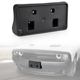 KEWISAUTO Front License Plate Frame Mount Bracket Holder for Dodge Challenger 2010-2023 Accessories (Black)
