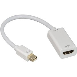 Nippon Labs Mini DisplayPort 1.2 to HDMI Passive Adapter 4K, White MiniDP to HDMI Converter Adapter, 30DP-MDP-HM-4K
