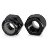 5/16-18 Black Nylon Insert Lock Nuts, Stainless Steel 304 (18-8)