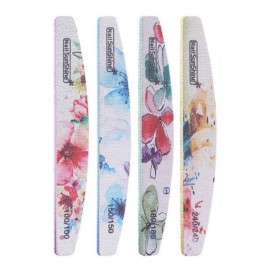 3 Limas De Uñas  Con Patron De Flores Jr