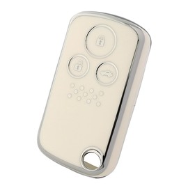Fabulous-do Smart Key Cover Case, For Honda Cars, General Purpose, 3 Buttons, TPU, Dustproof, Protection, Accessories, Insight, Life, Freed, Etc., White, White