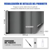 Película Espejo Privacidad Briofox 90x500cm Aislante Térmico Protección UV