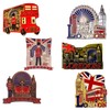 6 London Metal Magnets, England British Souvenir Fridge Magnet, Union