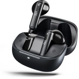 ORRO EcoBuds Wireless Earbuds, Semi In-Ear Design, Bluetooth 5.4 Earphones - Black