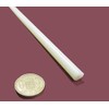 Natural Nylon Extruded Round Rod .375" (3/8") x 5 Ft