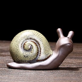 Snail Hydroponics Plant Vase, Ceramic Flower Pot, Decorative Plant Vase, Succulent Flower Pot, Creative Decor for Home Garden Office Desk