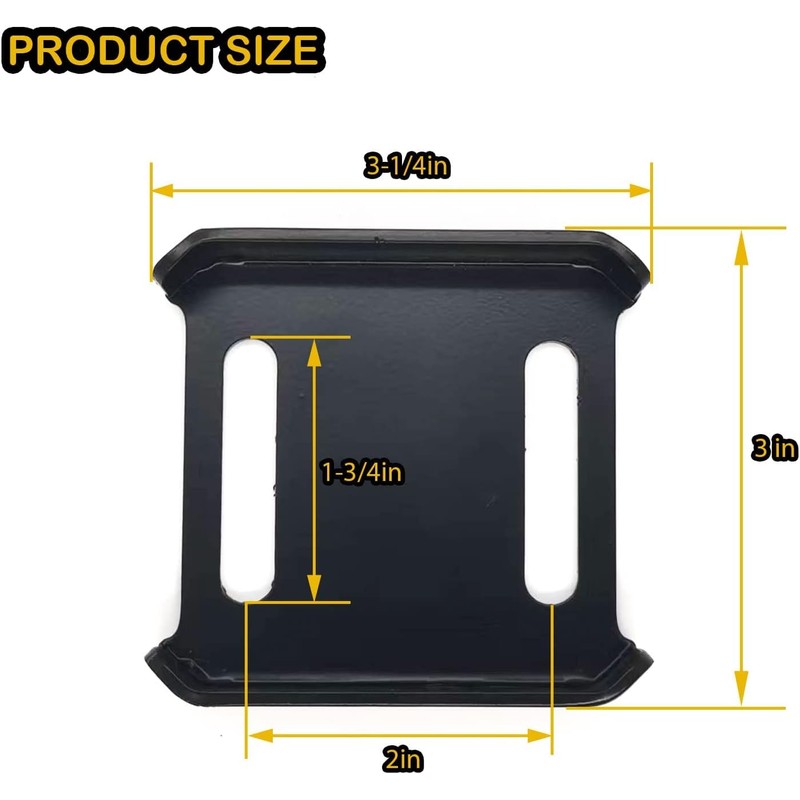 （2 Pack） 1740718HMA Snow Plow Skid Shoes for Murray Crafts-Man