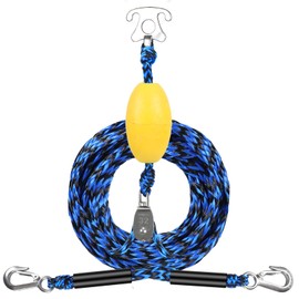 Watersports Heavy Duty Tow Harness with D Rings,Boat Tow Harness for Towing Towable Tube, Water Ski, Wakeboard (Green Balck (Blue Black Harness)