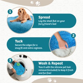 Qwazy Cupcake Dog Bed Covers Replacement Washable, Dog Bed Washable Cover, for All Shapes