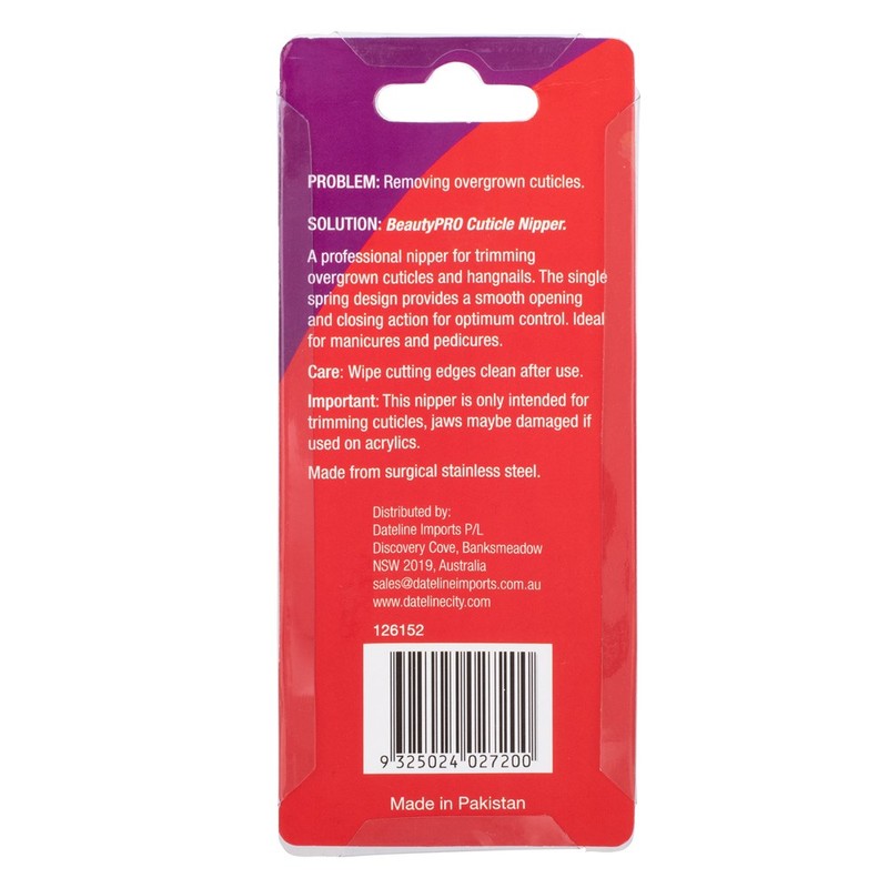 BeautyPRO Cuticle Nipper - 1/4 Jaw