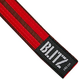 Blitz Colour Belt/Double Stripe - Brown/White - 240cm