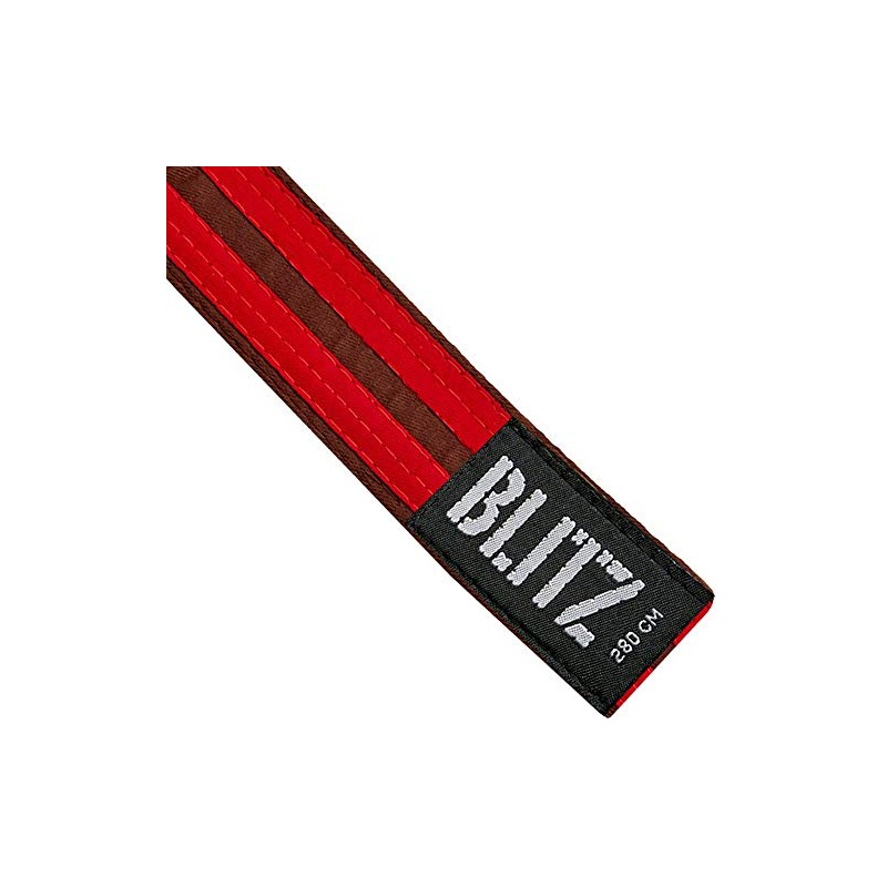 Blitz Colour Belt/Double Stripe - Brown/White - 240cm