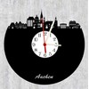 bigcopy e.K. Aachen Skyline Wall Clock with Dial, High-Quality Acrylic