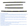 NLQR 4Pcs Outer Door Window Weather Strip Sweep Molded Trim