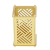 Metal Pen Holder Multifunctional Easy Assembly Glossy Golden Surface Plating