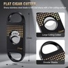 Tesonway Cigar Ashtray with Cigar Cutter Set, Cigar Cutter Guillotine,