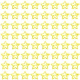 ELANE 64 Pcs Small Star Snap Hair Clips for Women Girl,Cute Hair Barrettes for Women Fine Thin Hair Accessories (Yellow)