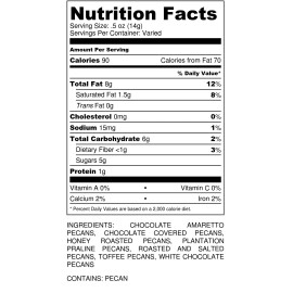 Millican Pecan Pecan Gift Tin - 2 lbs | Seventh Heaven | 7 top flavored & Chocolate | Millican