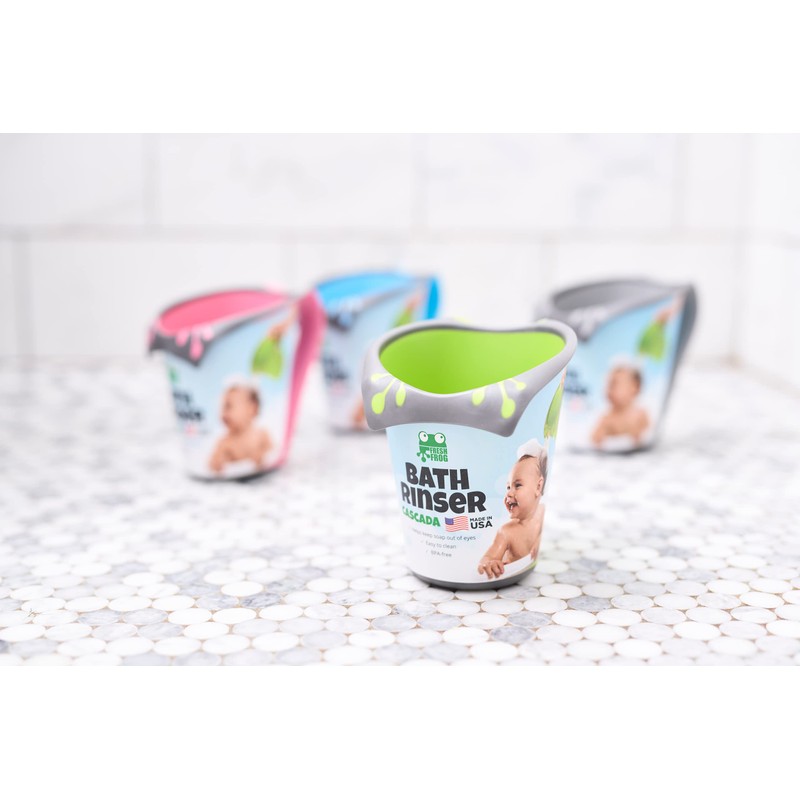 FRESH FROG - Plastic Bath Cup (800ml, 27 fl Ounce)