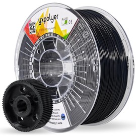 3D Printer Filament Nylon Filament PA6 Nylon Filament 2.2 lbs 1kg White Nylon Clear Spool Net Weight 3D Printing Filament High Strength Durability Heat Resistance Easy Print Black PA 1.75mm
