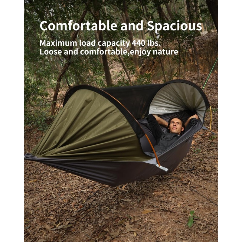 Travel Bird Camping Hammock Tent with Mosquito Net and Removable