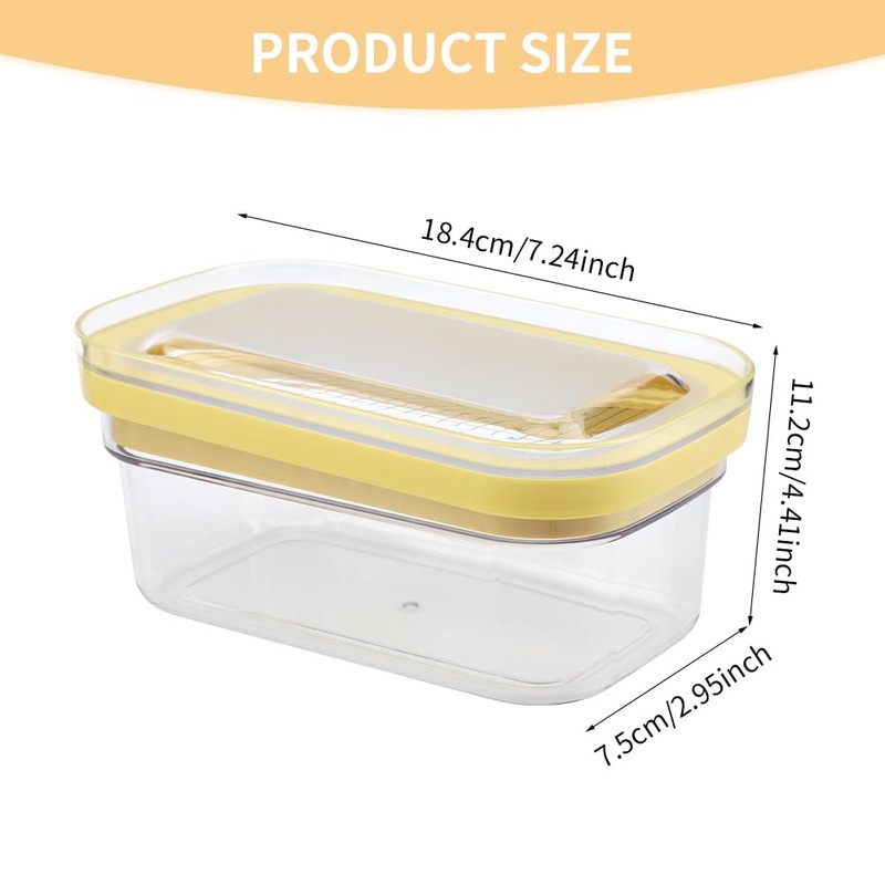 2-in-1 Butter Slicer & Storage Container, 8 oz Capacity, with