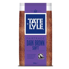 Tate & Lyle Fairtrade Dark Brown Soft Pure Cane Sugar Brown Sugar Cane Sugar 500g - Imported By Shestore24
