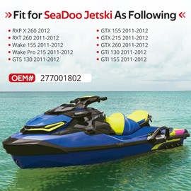 JAVIK 277001802 Start Stop Switch Button Knob Cover for SeaDoo GTI GTX GTS RXP RXT Wake Pro 130 155 215 260 2011-2012 (2 Pcs)