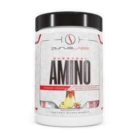 Purus Labs Everyday Amino BCAA Powder | Amino Acids for Muscle Hydration & Recovery | Sugar Free & Gluten Free | 30 Servings (Strawberry Lemonade)