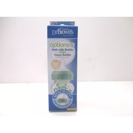 Dr. Brown's 9oz. Natural Flow Anti-Colic Wide-Neck Sippy Bottle Kit - Qty 2