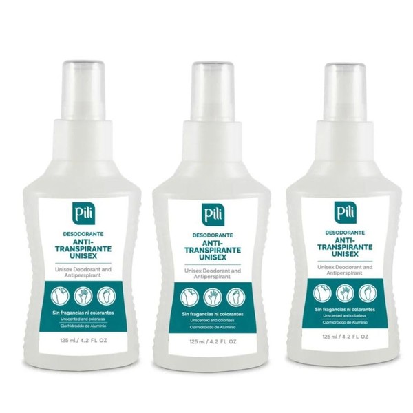 Pili desodorante antitranspirante unisex (3 Pack) unisex antiperspirant deodorant pili