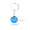 Toyvian 12pcs Earth Globe Keychains, Mini Ball Keyring Pendant for