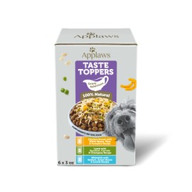 Applaws Taste Toppers Gravy Selection Natural Wet Dog Food, 3 oz pouches, case of 6
