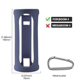 Speaker Case for Ultimate Ears Boom 4 Portable Waterproof Bluetooth Speaker，3 Colors Available，for Mountaineering Hiking Outdoor Travel Compatible with Ultimate Ears Boom 4 Case (Blue)