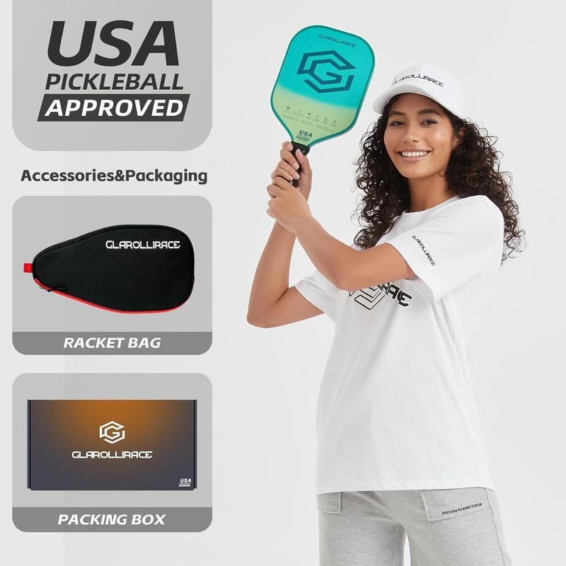 Glarollirace Carbon Fiber Pickleball Paddle - USAPA Approved - T700