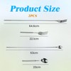 Amazleer Extendable Fork Spoon Set, 2 Pcs Telescopic Stainless Steel