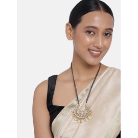 Aheli Indian Traditional Bollywood Faux Stone Mangalsutra Necklace Jewelry Gift for Women