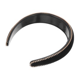 SAFIGLE Stylish Velvet Hair Accessories for Shower Spa and Daily Wear Comfortable Fit with Sparkling Rhinestone Details and Wide Design