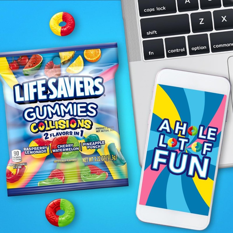 LIFE SAVERS Collisions Gummy Candy, 3.22 oz Bag (Pack of