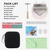 Beveetio Clear Kalimba Thumb Piano With Eva Protective Case, Transparent