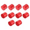sourcing map 10pcs Rubber End Caps 39mm ID Vinyl Round