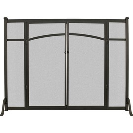 Flat Panel Fireplace Screen with Doors
