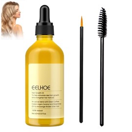 Rosemary Oil For Hair Organic Rosemary Oil Hair Growth Oil Hair Oil Rosemary Vegan Rosemary Oil Organic Suitable for Dry and Stressed Hair Improves Hair Structure with 2 Brushes (60 ml)